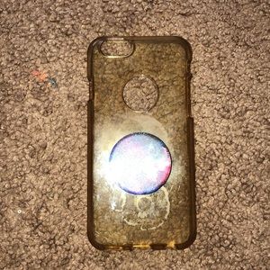 Clear case with popsocket